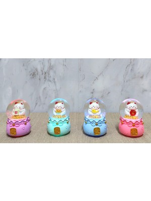 PremiumPort Işıklı Kar Küresi ile Büyülü ve Renkli Kar Manzarası Hediye