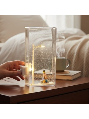 PremiumPort Isimli Romantik Işıklı Kar Küresi, Sevgiliye Özel Dekorasyon