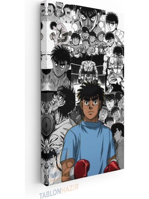 Tablonhazır Dikey Panaromik Kanvas Tablo Modern Duvar Tablosu Hajime No Ippo 1 Yeni Ev Hediyesi Ev Ofis Tablo