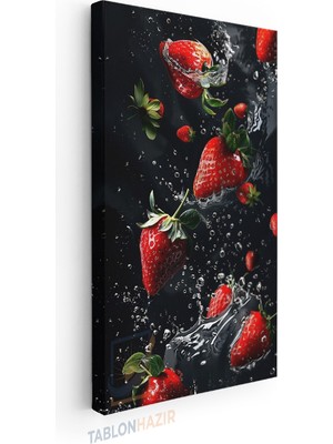 Tablonhazır Dikey Panaromik Kanvas Tablo Modern Duvar Tablosu Mutfak Kafe 4 Yeni Ev Hediyesi Ev Ofis Tablo