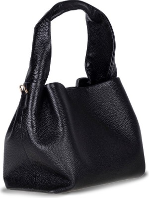 PLM Modern ve Fonksiyonel Tasarımıyla Hakiki Deri Kadın Omuz Çantası – Cortina - Siyah