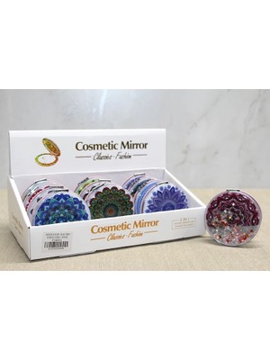 İrgit Store Mandala Desenli Hareketli Sulu El Aynası ALK4580