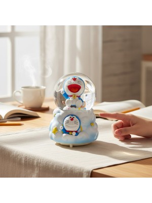PremiumPort Doraemon Temalı Işıklı ve Müzikli Büyük Boy Kar Küresi, Hediye Keyfi