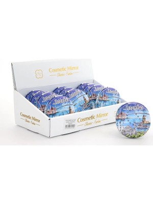 İrgit Store Taşlı Istanbul Tasarımı El Aynası Kalın ALK2490