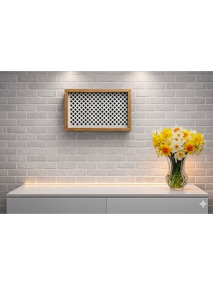 EyluX Shop Modern Dekoratif Duvara Asılabilir Sigorta ve Modem-Wifi Saklama Kutusu 30X40 cm Derinlik 10CM