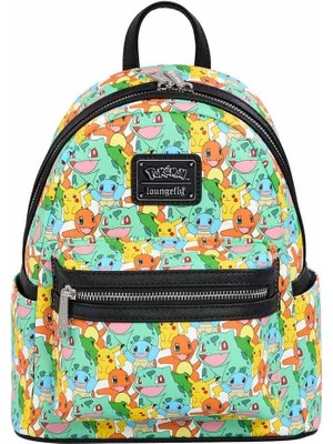 Loungefly Pokemon Çoklu Karakter Baskılı Mini Sırt Çantası