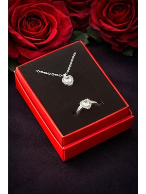 Pnr Kalp Zirkon Taşlı Set Koyle