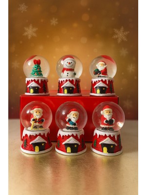 PremiumPort Yılbaşı Temalı Küçük Kar Küresi – Şık ve Dekoratif Süs Aksesuarı