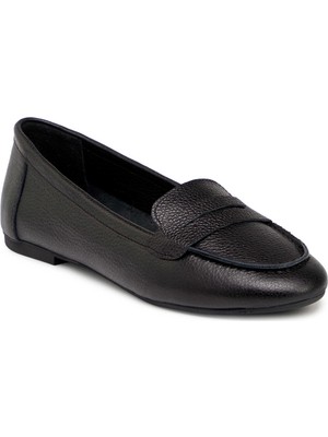 Tergan Siyah Hakiki Deri Kadın Babet - K25S1BB68617-A23