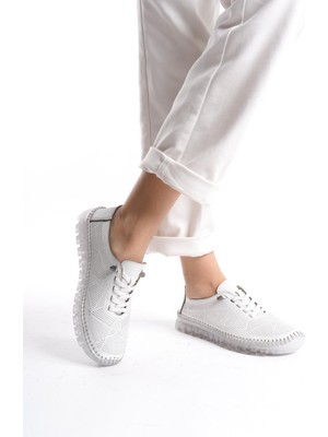 Hakiki Deri Günlük Kadın Ayakkabısı Esnek Taban Hamile Ayakkabısı Comfort Taban