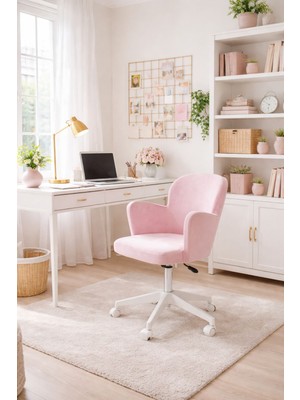 Markaelz Kelebek Beyaz Ayaklı Çalışma/ofis Sandalyesi