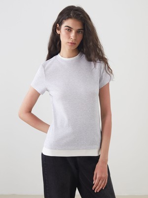 Lc Waikiki Yeni Sezon Bisiklet Yaka Kadın Tişört