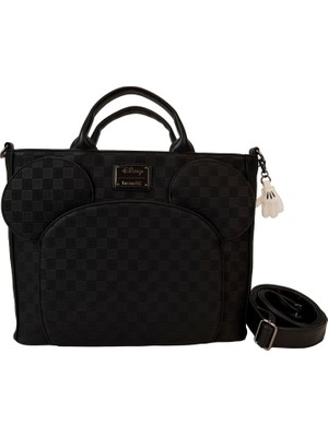 Loungefly Mickey Mouse Kareli Dokulu Dönüştürülebilir Sırt Çantası ve El Çantası