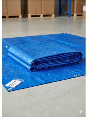 Primeaks Mavi Çadır Brandası Su Geçirmez Dayanıklı Branda  4x6 Metre– Çok Amaçlı Koruma Brandası