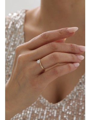 Yavuz Kuyumculuk 14 Ayar Altın Tektaş Yüzük