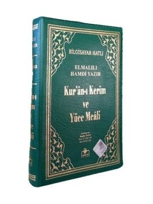 İrgit Store Kuranı Kerim ve Yüce Meali Bilgisayar Hatlı Cep Boy Fermuarlı