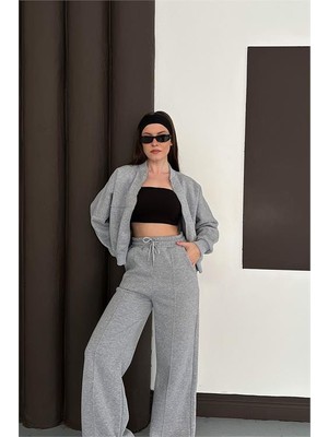 Neşeli Butik Kadın Cepli Içi Polarlı 3 Iplik Eşofman Takımı RYHS001