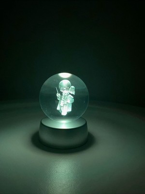 PremiumPort 3D Harry Potter Temalı Işıklı Cam Küre, Şık ve Dekoratif Hediye