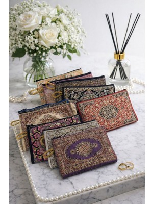 Belirtilmemiş E Elmas 10 Adet Karışık Desenli Etnik Cüzdan Düğün Nişan Söz Hediyelik