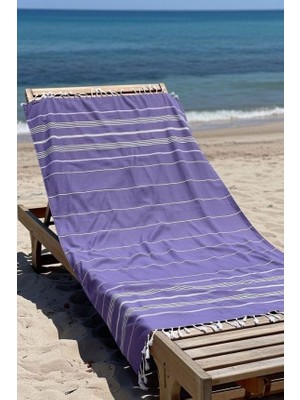 Mulberry Mika %100 Pamuk Peştemal Havlu 100X180 cm | Plaj Havlusu, Hamam Peştemali, Hızlı Kuruyan Hafif Banyo Havlusu