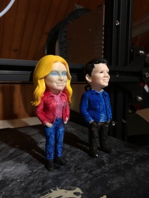 Scaleworks Kişiye Özel 3D Karakter Biblo - Fotoğraftan 3 Boyutlu Figür Tasarımı - Dekor Biblo [15CM]