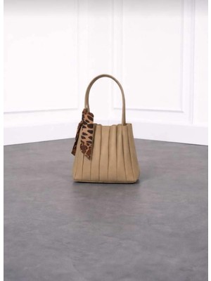 Özüm Takı Çanta Kadın Büyük Boy Kol ve Omuz Çantası Vizon