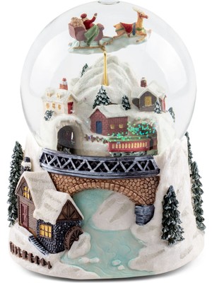 PremiumPort Işıklı ve Müzikli Kar Küresi, Şık Dekoratif Aksesuar, Hoş Atmosfer Yaratır