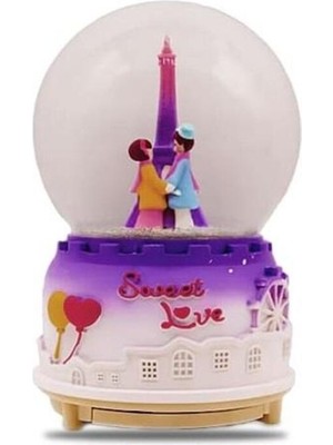 PremiumPort Büyük Boy Kar Küresi, Parıltılı ve Şık Dekoratif Hediye