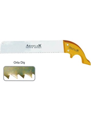 DS LLC Abaylar Orta Diş El Testere 14 No - Ahşap Sap Iegtgrs-34