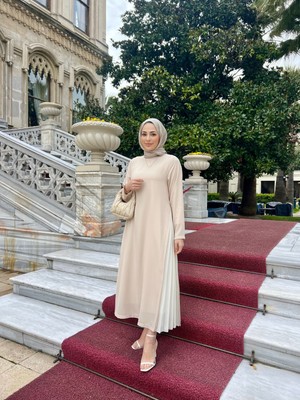 Winsev Farah Krem Elbise