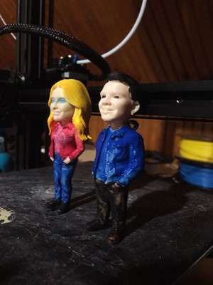 Scaleworks Kişiye Özel 3D Karakter Biblo - Fotoğraftan 3 Boyutlu Figür Tasarımı - Dekor Biblo [10 Cm]