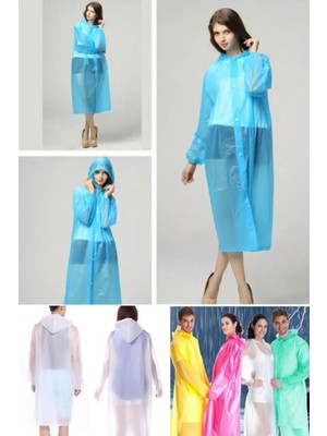 Munico Yetişkin Outdoor Ince Islanma Seyahat Yağmur Panço Su Geçirmez Şeffaf Kapüşonlu Unisex Yağmurluklar