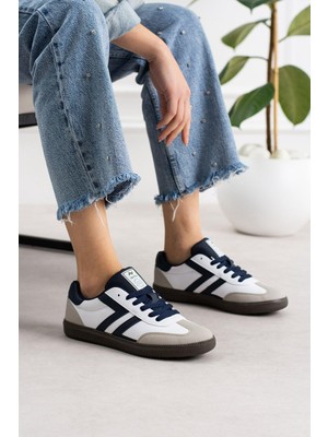 ModaOnn Kadın Düşük Bilek Bağcıklı Sneaker