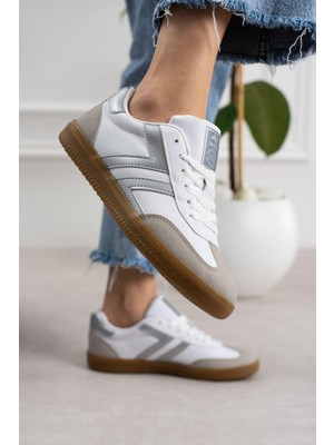 ModaOnn Kadın Düşük Bilek Bağcıklı Sneaker