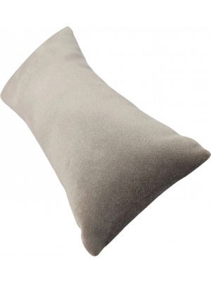 Özer Kutu Süet Orta Boy Bileklik & Saat ve Kelepçe Yastığı 8X17 cm Ekru