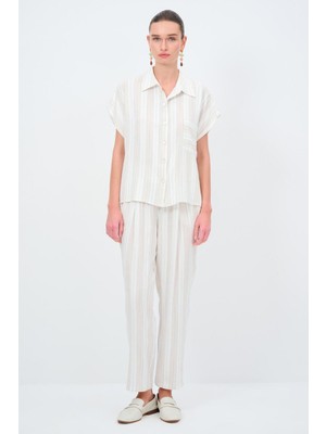 Love My Body Bol Paça Pantolon Mavi 153L8862002