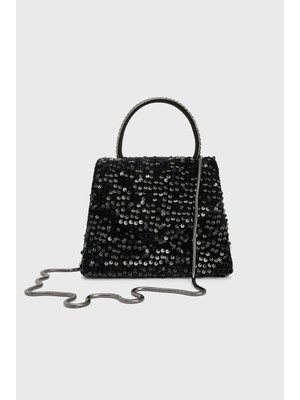 Adl Pullu Kumaş  Çanta Siyah 12146679000