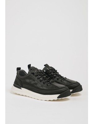 Faruk Balkanas Felicity Model Kombinasyonlu Deri Ithal Taban Sneaker Ayakkabı