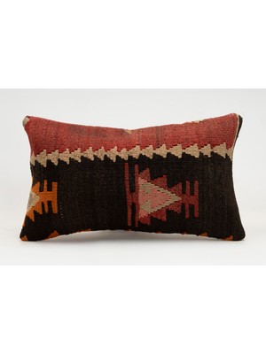 Kilim Wholesale El Yapımı Kilimden Yapılmış Vintage Kırlent Kılıfı, Yün, 30X50 cm