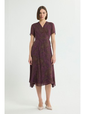 Love My Body Bağlamalı Anvelop Elbise Bordo 124L9771000