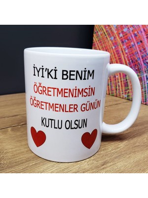 Nuveden Öğretmene Hediye Kupa Bardak DIE-RSTG34