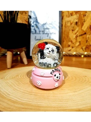 PremiumPort Sevimli Panda Kar Küresi, Sevgiliye Özel Hediye, Sıcak Anlar Yaratır