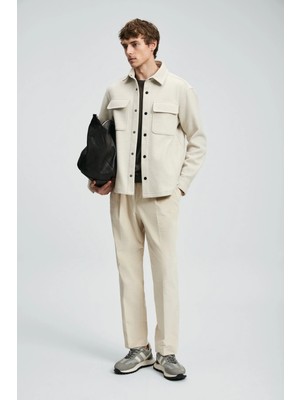 Lufian Erkek Andre Örme Ekru Ceket 112120261