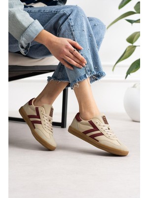 ModaOnn Kadın Düşük Bilek Bağcıklı Sneaker