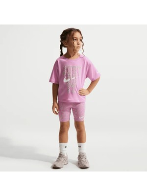 Nike Nıke Lace It Up Bıke Short Set Kız Çocuk Tişört-Şort Tayt Takım 36N638