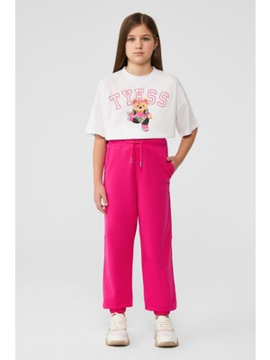 Tyess Bg Store Kız Çocuk Fuşya Eşofman Altı