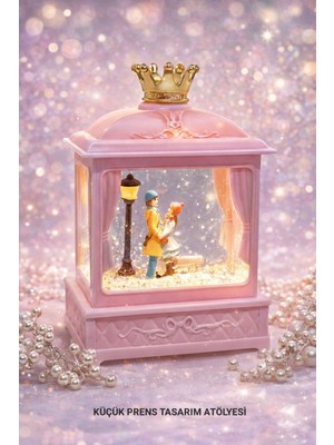 Yağmur Kar Küresi Müzik Kutusu Sevgili Küre Sevgililer Gününe Özel Hediye