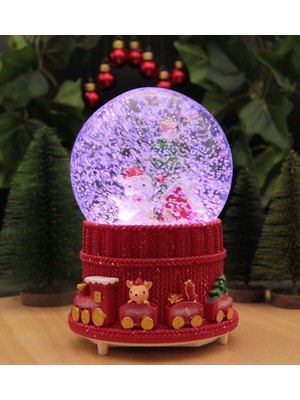 PremiumPort Yılbaşı Noel Kar Küresi, Işıklı ve Müzikli, Kar Motorlu, Mega Boy