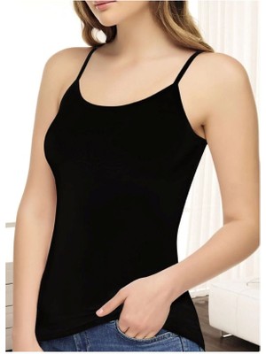 Kit Iç Giyim Tutku Elit 4'lü Modal - Pamuk Penye Ince Askılı Kadın Atlet