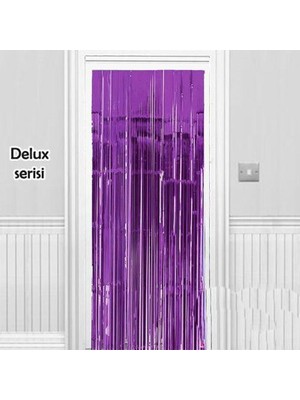 Die Grup Işıltılı Duvar ve Kapı Perdesi Mor Renk 90X200 cm DIE-RSTG34